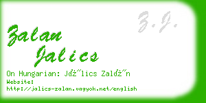 zalan jalics business card